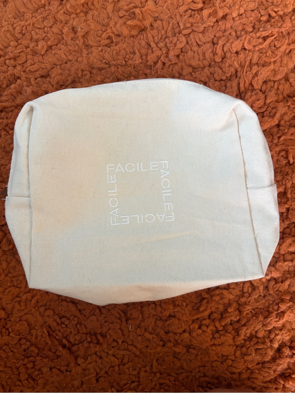Facile Canvas Cosmetic Pouch